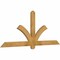 Ekena Millwork Redmond Rough Sawn Timber Gable Bracket, Western Red Cedar, 72"W x 30"H x 2"D x 4"F, 10/12 Pitch GBW072X30X0204RED00RWR - alternate 4